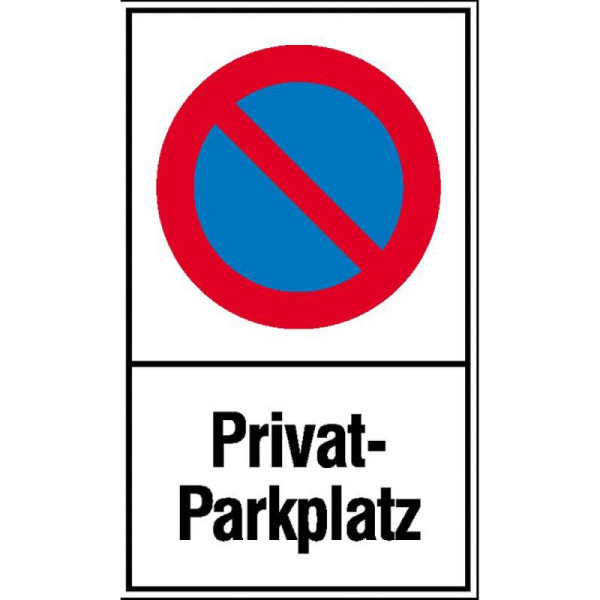 Stein HGS Haltverbotsschild, Eingeschränktes Haltverbot, Privatparkplatz, 150x250 mm / Kunststoff (Polystrol), 41.5156