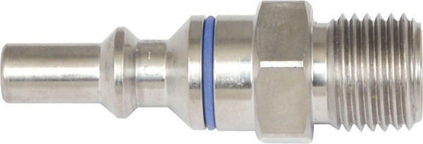 ELMAG Sauerstoff-Edelstahlstecknippel, AG 1,4' zu Handgriffnach EN 561, 55243