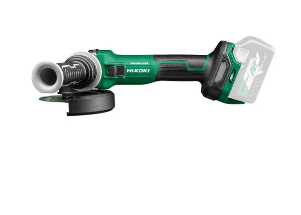 HiKOKI 36 V Akku Winkelschleifer (Brushless) (Motorbremse) Schiebe Schalter, ohne Akku, ohne Ladegerät, G3613DE (Basic) (Karton), G3613DEW4Z