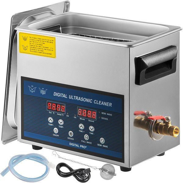 VEVOR 6l Digitale Ultraschallreiniger Ultraschallreinigungsgerät 0-80°c Mit Heizung, BPQXJ6L0000000001V2