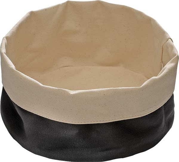 APS Brottasche, Ø 17 cm, Höhe: 8 cm, Baumwolle, beige, schwarz, maschinenwaschbar bis 30 Grad, 30341