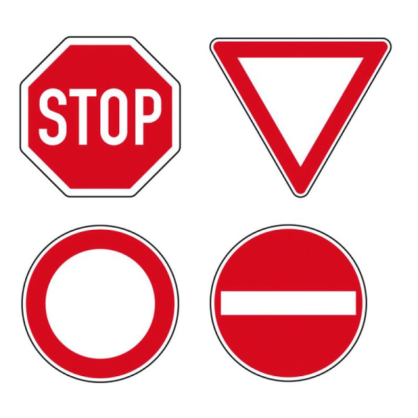 Stein HGS Boden-Sicherheitskennzeichen -Verkehrszeichen Outdoor-, Verbot für LKW, 900 mm, 36341-03