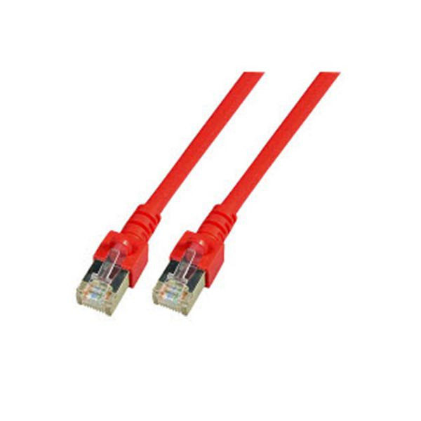 Dönges Patchkabel Cat. 5e 2xRJ45 F/UTP, 0,5 m, rot, 106495