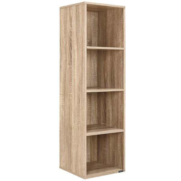 casaria Bücherregal Skylar Eiche 106x30x30cm, 109250