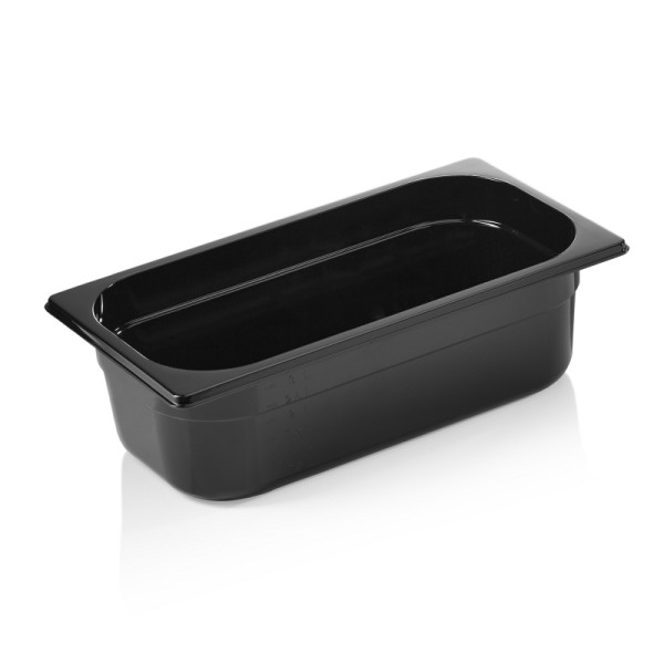 WAS GN Behälter GN 96 BLACK 1/3-100 mm, schwarz, Polycarbonat, 9613100