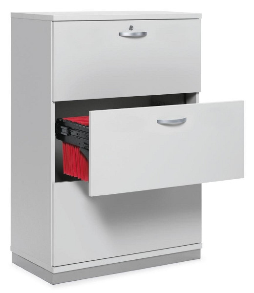 Deskin Hängeregistraturschrank MULTI M pro, Dekor lichtgrau, B 800 x H 1140 x T 420 mm, 268338