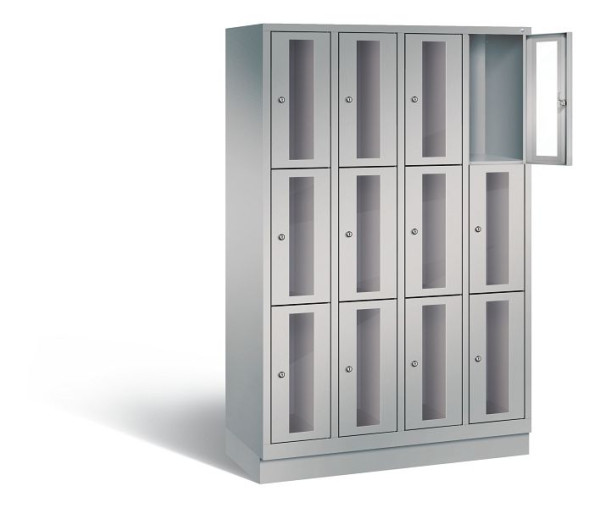C+P Schließfachschrank Classic, H1800xB1190xT500mm, Farbe: Weißaluminium, 8020A403 S10009