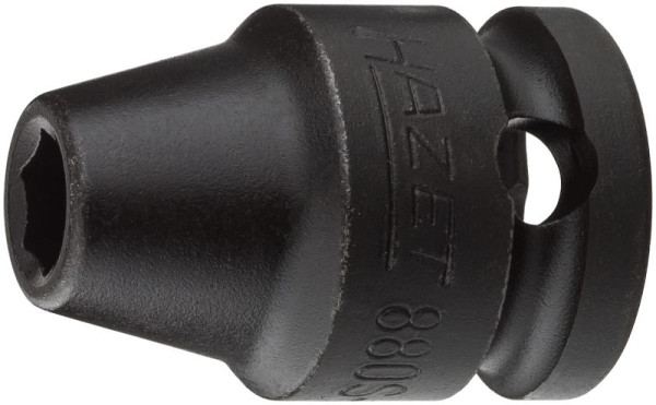 Hazet Schlag-, Maschinenschrauber Steckschlüsseleinsatz, Sechskant, Vierkant hohl 10 mm, Außen-Sechskant-Tractionsprofil, 6 mm, 880S-6