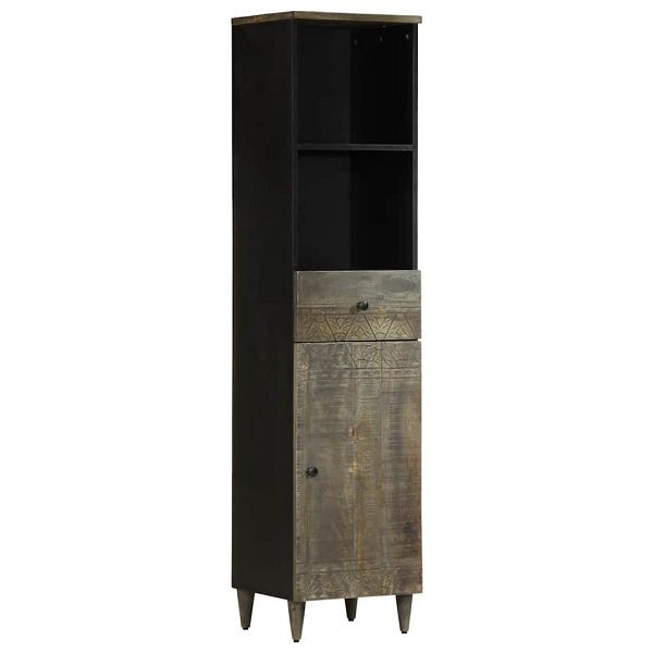 vidaXL Badschrank 38x33x160 cm Massivholz Mango, 4017814