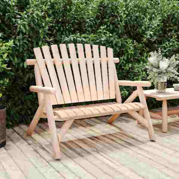 vidaXL Gartenbank 2-Sitzer 119x85x98 cm Massivholz Fichte, 363347