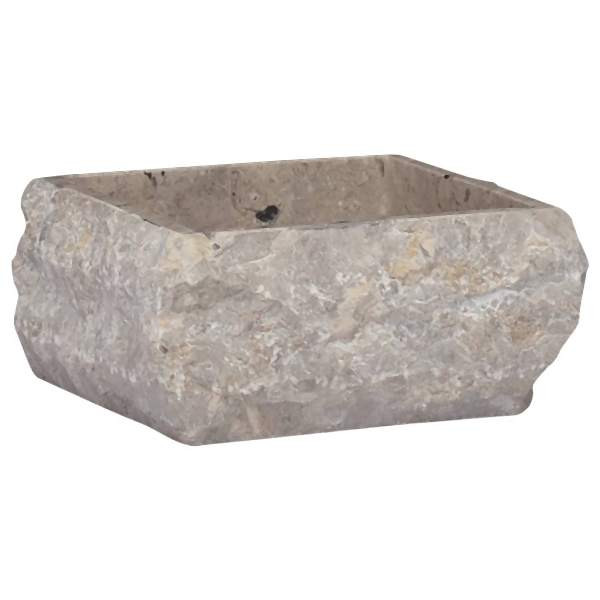 vidaXL Waschbecken Grau 30x30x13 cm Marmor, 149176, 8720286300879