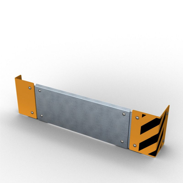STEIN HGS Werkschutz - Anfahrschutz - Basic, gelb pulverbeschichtet mit schwarzen Streifen, 6 mm, Länge 240 mm, Eckschutzwinkel, 80485.0001