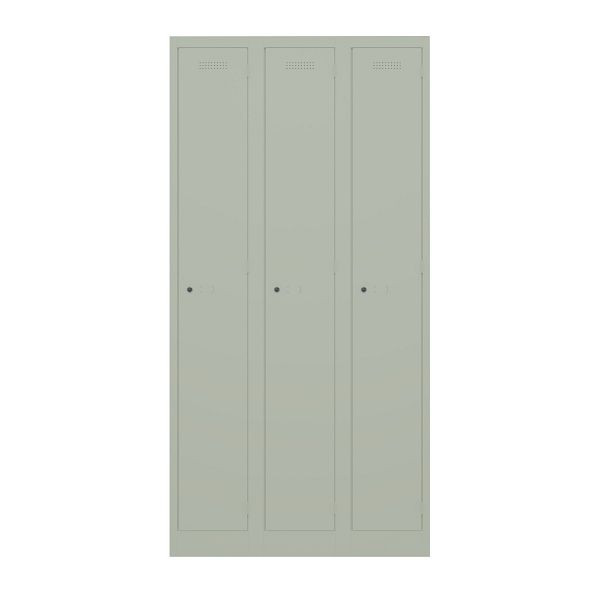 Bisley Garderobenschrank Primary Locker, 3 Abteile, 665 regent, PL3050T1665