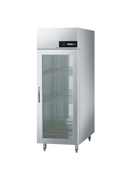 CHROMOnorm Bäckerei-Tiefkühlschrank BR 690 EN4060 Glastür, Steckerfertig, CHKMT069BWV1