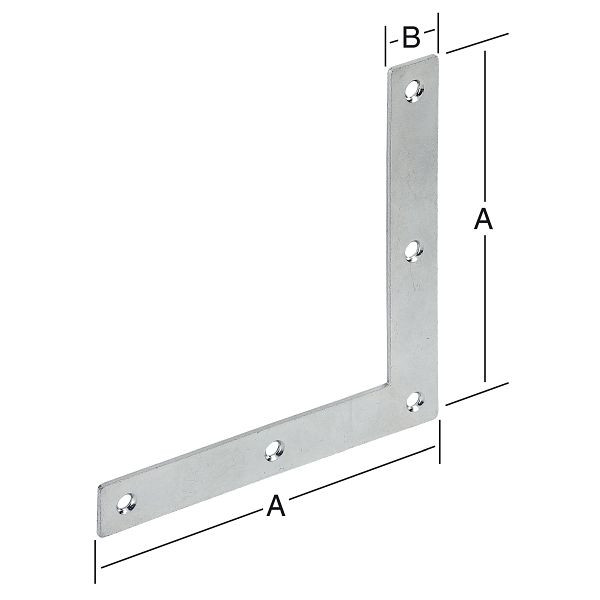 Vormann Eckwinkel 250 x 30 mm, verzinkt, VE: 10 Stück, 000187250Z