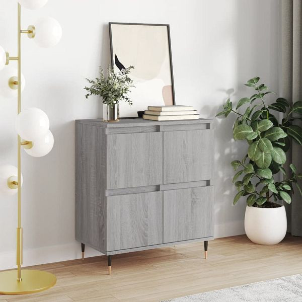 vidaXL Sideboard Grau Sonoma 60x35x70 cm Holzwerkstoff, 831210