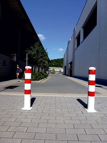 Schake Absperrpfosten zum Aufdübeln, Ø 152 mm, verzinkt und beschichtet, Höhe 1000 mm, 249351