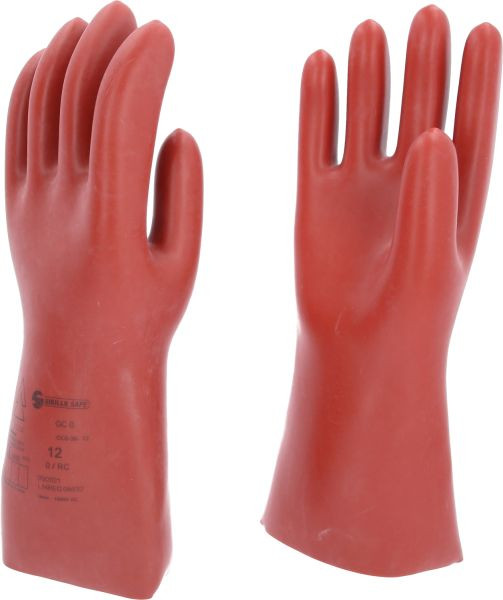 KS Tools Elektriker-Schutzhandschuh mit mechanischem Schutz, Größe 12, Klasse 0, rot, 117.0071