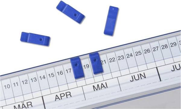 Eichner Signal-Aufstecker für die Serie VISIMAP, Blau, VE: 100 Stück, 9035-00202