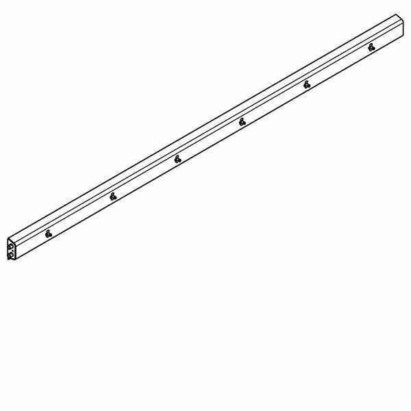 KWC Armatureneinheit, Edelstahl, Wandmontage, 6 Waschplätze, 3600 mm, Wasser links, 3600004783