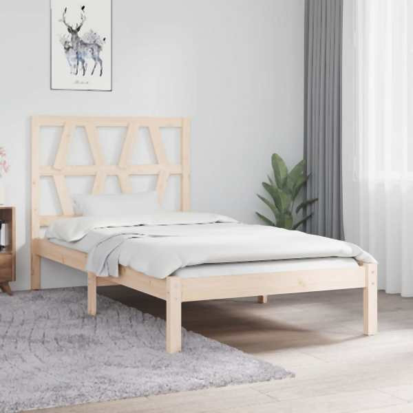 vidaXL Massivholzbett Kiefer 90x190 cm, 3103963, 8720287027133