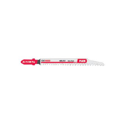 FLEX Stichsägeblätter für Holz JS 75 SW Pro VE 5, VE: 5 Stück, 489972