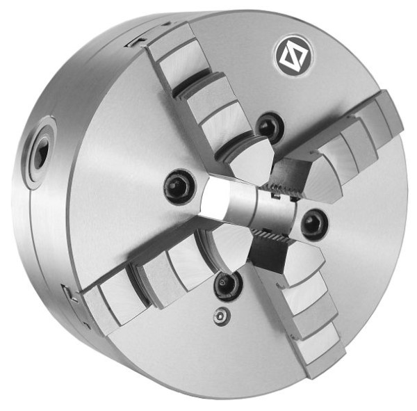 MACK 4-Backen-Drehfutter 125 mm, Stahl, DIN 6350, einteilige Backen, ZE-8454-125