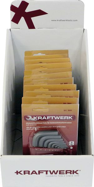 Kraftwerk Display 9-tlg. Innensechskant-Schlüsselsatz 1.5-10 mm, 11-tlg, 901.307.000