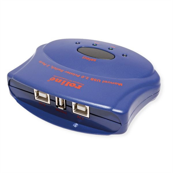 ROLINE Manueller USB 2.0 Switch, 2 Ports, 14.01.2332