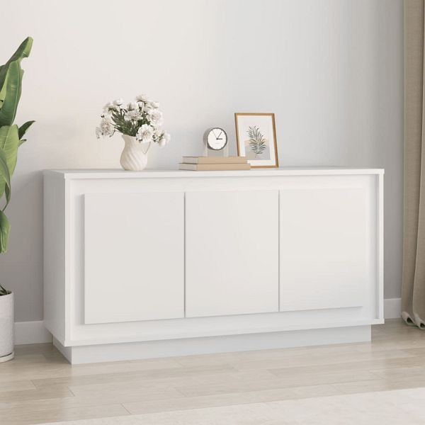 vidaXL Sideboard Weiß 102x35x55 cm Holzwerkstoff, 831885