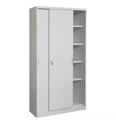Eurobox Schiebetürenschrank, 5 Reihen von Ordnern / 2x4 Fachböden, 0651-140208