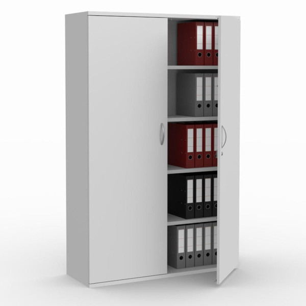 Deskin Flügeltürenschränke MULTI M pro, Dekor lichtgrau, B 1200 x H 1890 x T 420 mm, 270144