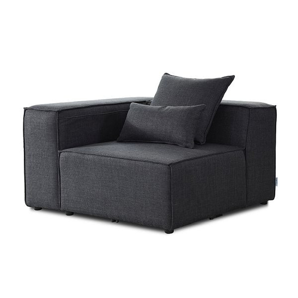HOME DELUXE Modulares Sofa VERONA Linkes Ecksofa - Farbe Anthrazit, 51300