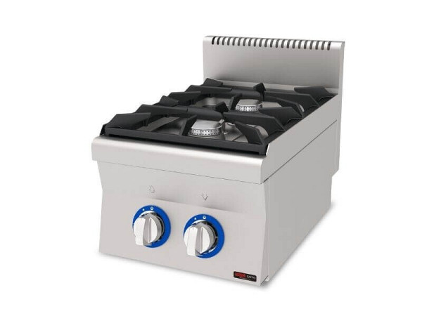 SGS Gastro Gasherd 2 Brenner mit Pilotflamme, 12.6 kW, Premium Serie 600, AGO460