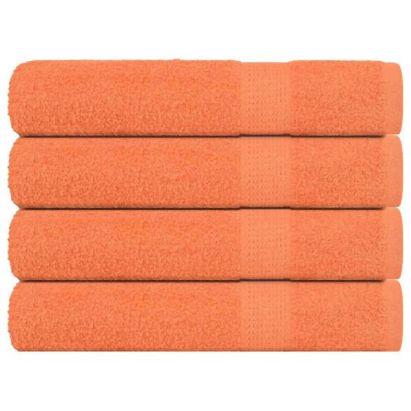 vidaXL Handtücher 4 Stück Orange 100x200 cm 360 g/m² 100% Baumwolle, 136915