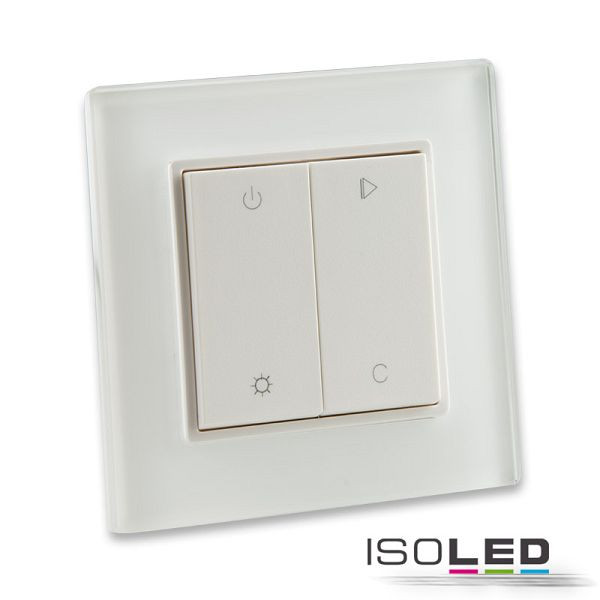 ISOLED Sys-One RGB 1 Zone Aufbau-Tast-Fernbedienung mit Batterie, 112502