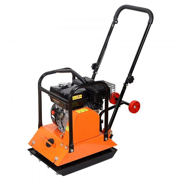 VEVOR Benzin Rüttelplatte, 6,5 PS Motor, 6400 U/min, 15 kN, Platte 530x400 mm, für Pflasterarbeiten, Asphalt & Fundamente, RYPBYSJ65HPBQ4O2D001V0
