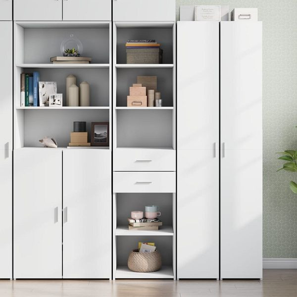 vidaXL Highboard Weiß 45x42,5x185 cm Holzwerkstoff, 3281448