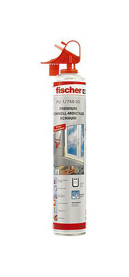 Fischer Premium Schnellmontageschaum PU 750, VE: 12 Stück, 53080