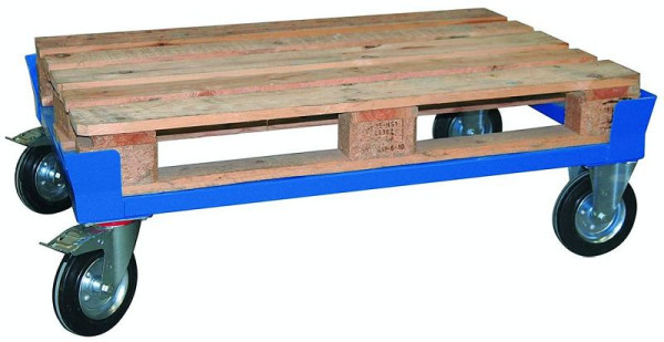 KLW Paletten-Fahrgestell in robuster Ausführung, Ladefläche: 1200 x 800 mm L x B, Ladeflächenhöhe 280 mm, Tragfähigkeit 500 kg, 8623-1208P-FG01