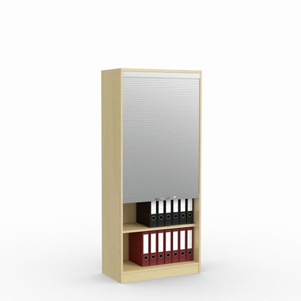 Deskin Rollladenschrank MULTI M, Buchedekor, B 800 x H 1835 x T 420 mm, 258990