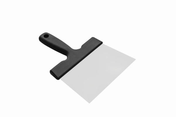 Schneider Spachtel Edelstahl extra stabil, 180 mm, Griff Kunststoff schwarz, genietet, 200710