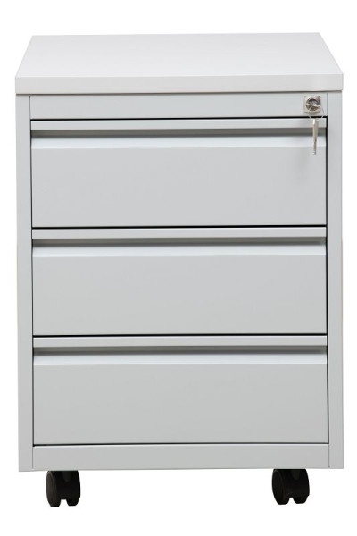 Gürkan Container, 79 x 46 x 62 cm, Lichtgrau, Grau, 3 Schubladen, MPG/3.5346.8, 100518