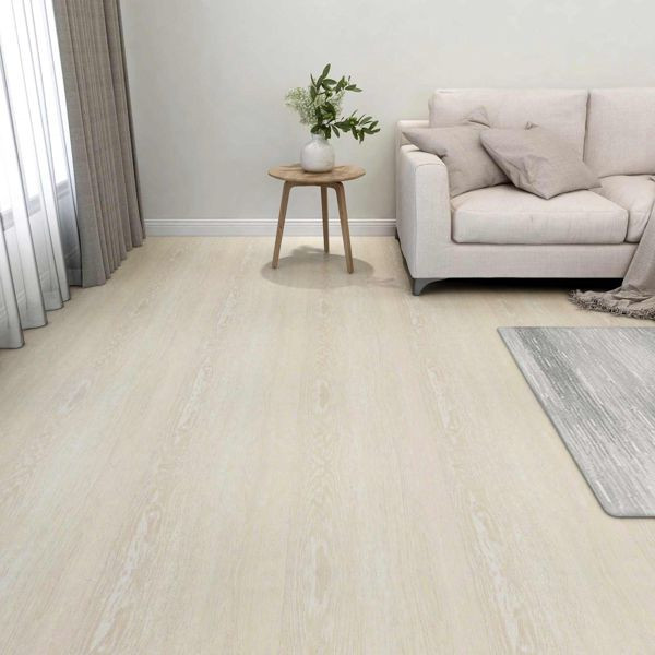 vidaXL Bodenplanken 55-teilig Beige 5,11 m² PVC, 42046326