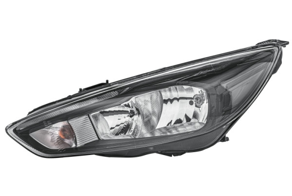 HELLA Glühlampe-Hauptscheinwerfer, für u.a. Ford Focus III, schwarz, CCC/ECE, für Rechtsverkehr, links, 1EE 354 827-151