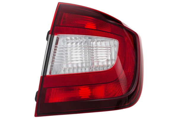 HELLA Heckleuchte, Glühlampe, für u.a. Skoda Rapid (NH3), rot/schwarz, ECE, für Rechtsverkehr, rechts, 9EL 354 849-021