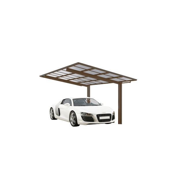 Ximax Aluminium Carport Linea Typ 80 Sonderbreite XL Bronze, 78184