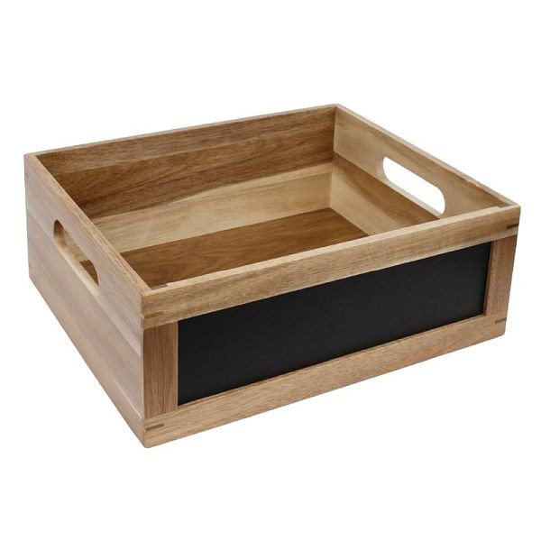Olympia Brotbox mit Kreidetafel GN1/2, Akazienholz, CL191