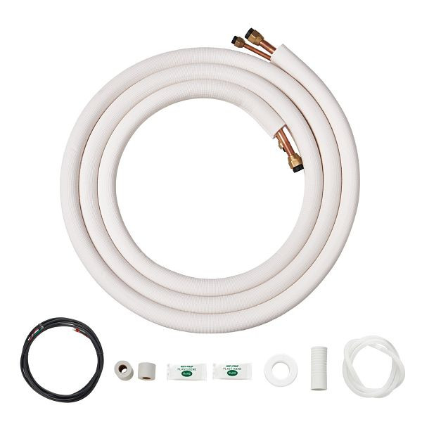 VEVOR Mini Split Leitung Set 4,8m Kupferrohr AC mit Anschlusskabel 9,53/5,8mm, KDLJGTJ38INCHPEFUV0