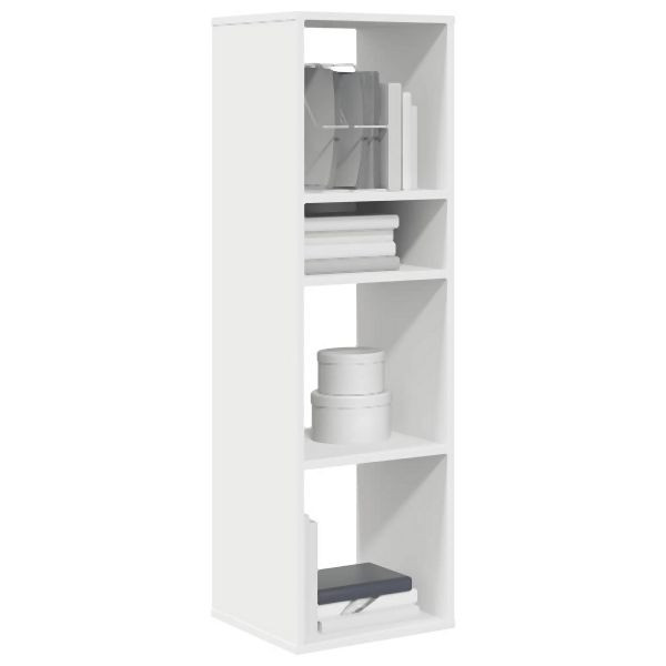 vidaXL Bücherregal Weiß 34x31x112 cm Holzwerkstoff, 860283